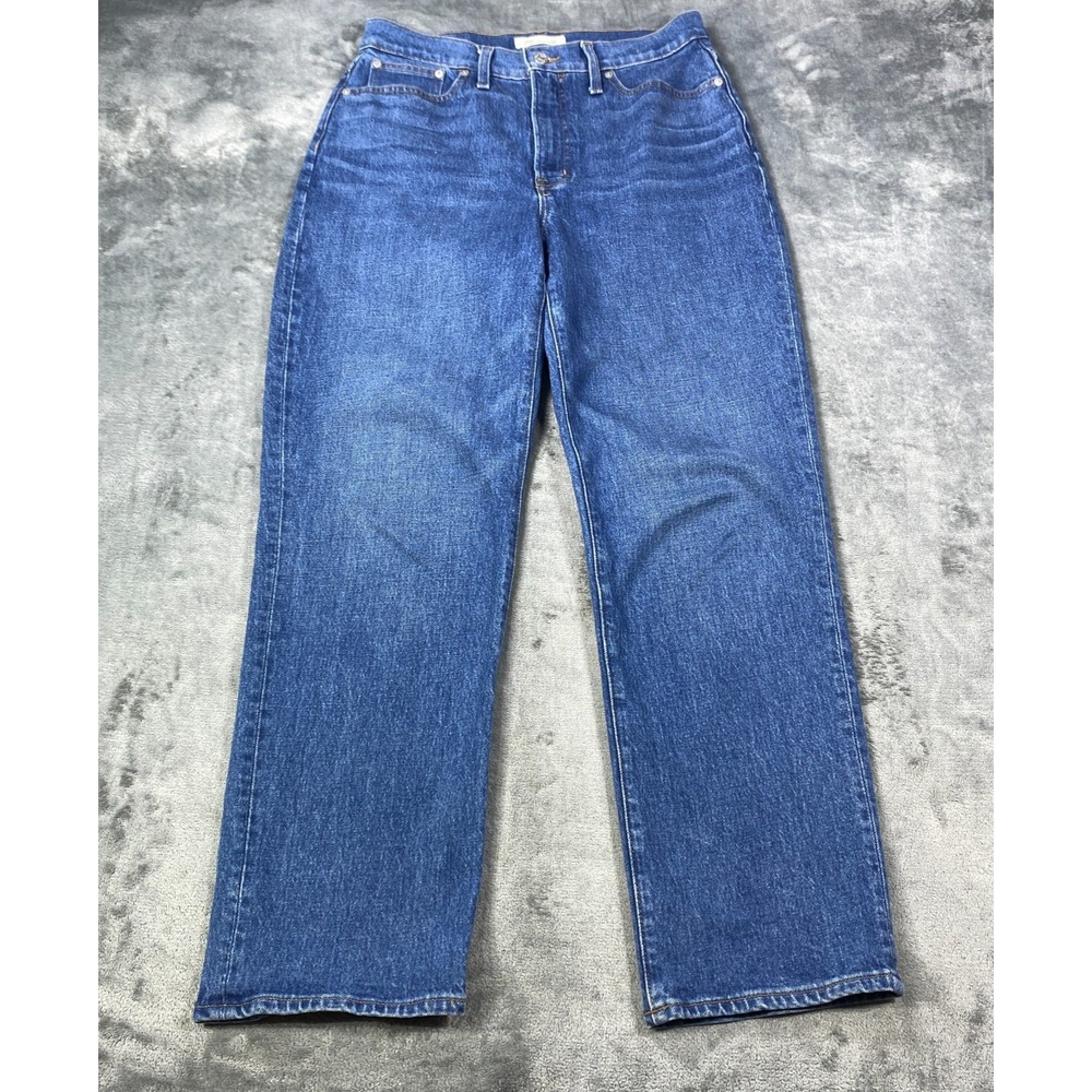 Madewell Jeans Womens 29 The Perfect Vintage Blue High Rise Straight Leg Denim
